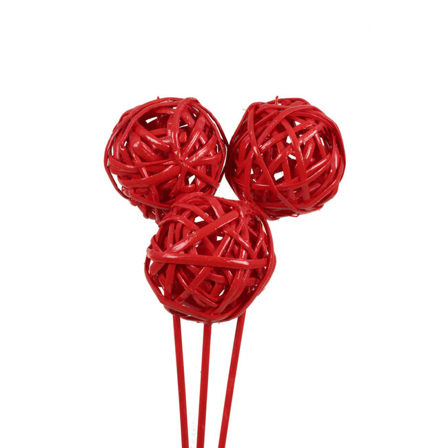 Stemmed Red Gloss Kambu Balls