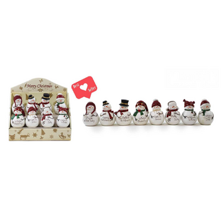 Holiday Saying Polyresin Snowman