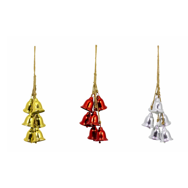 Metal Hanging Bells Asst