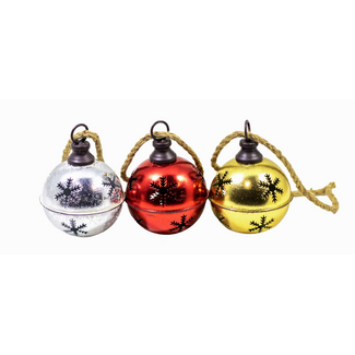 Metal Snowflake Hanging Bell