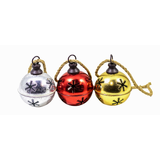Metal Snowflake Hanging Bell