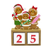 Wood Gingerbread Family Countdown