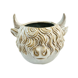 Highland Cow Head Planter