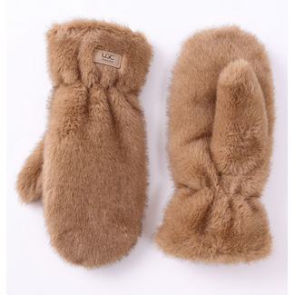 Faux Fur Mittens