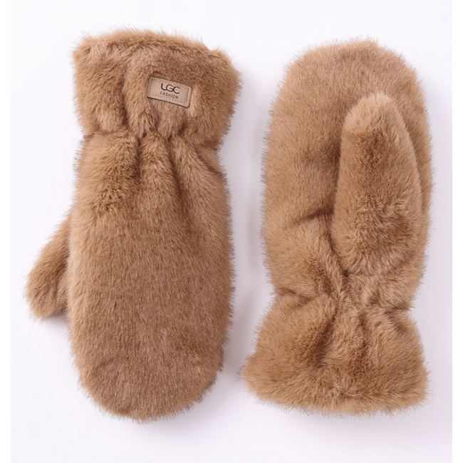 Faux Fur Mittens