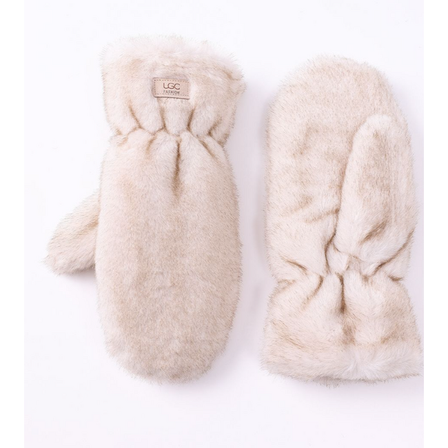 Faux Fur Mittens