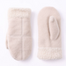 White Fleece Mittens