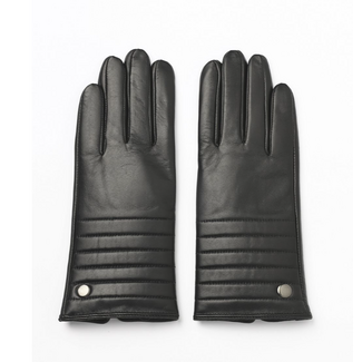 Black Lambskin Leather Gloves