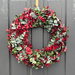 24" Red/Green Dyed Wreath