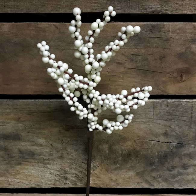 12" Cream Berry Pick