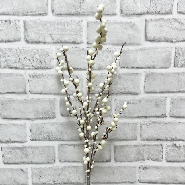 26" White Cluster Berry Pick