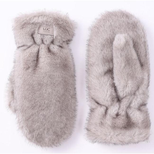 Faux Fur Mittens