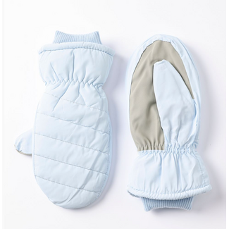 Puffer Mittens w/ Knit Cuff