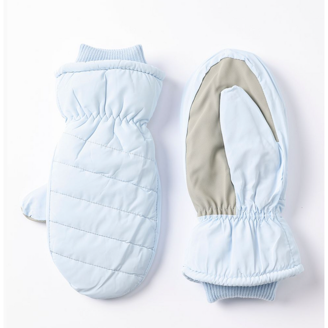 Puffer Mittens w/ Knit Cuff