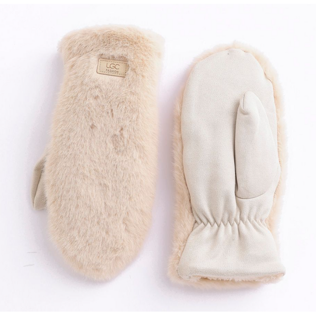 Faux Fur Mittens