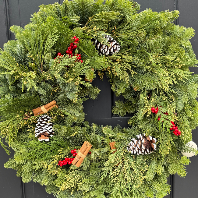26” Cinnamon Spice Wreath