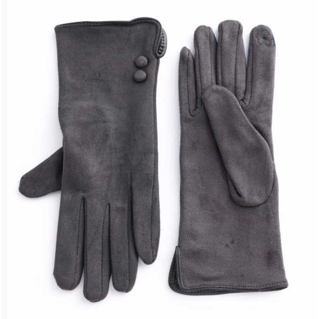 Faux Suede Texting Gloves