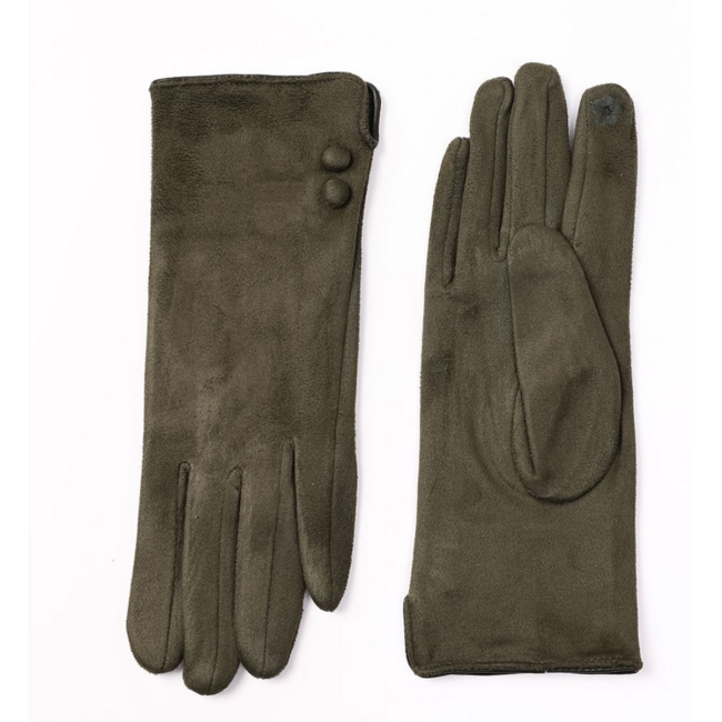 Faux Suede Texting Gloves