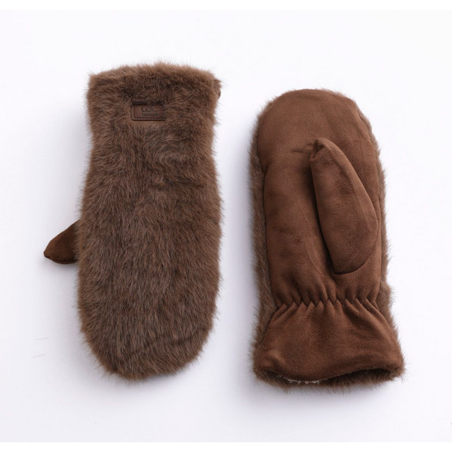 Faux Fur Mittens