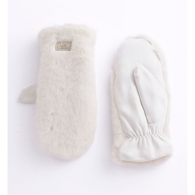 Faux Fur Mittens