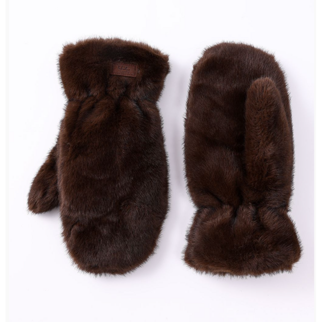 Faux Fur Mittens