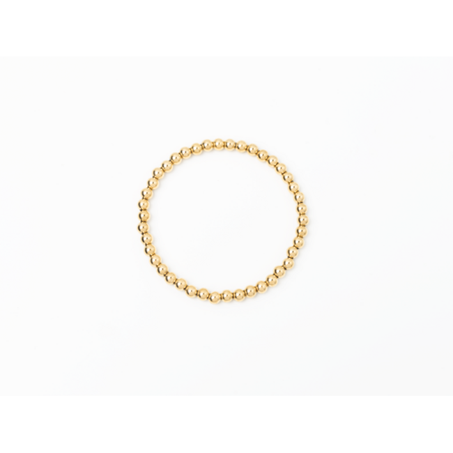 5mm Gold Stretch Bracelet
