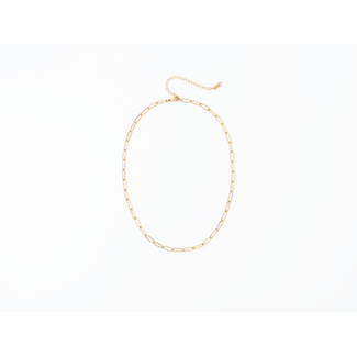 Gold Paperclip Chain Necklace
