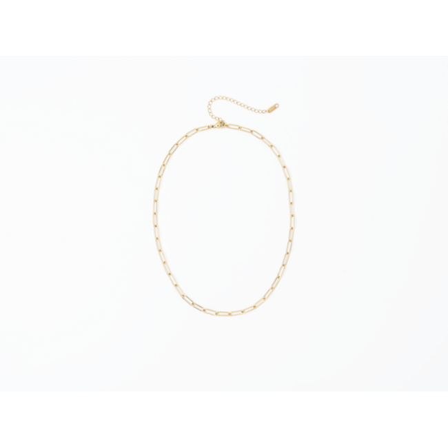 Gold Paperclip Chain Necklace