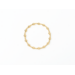 6 & 3mm Gold Stretch Bracelet