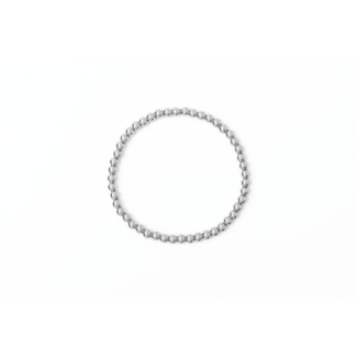 4mm Silver Stretch Bracelet