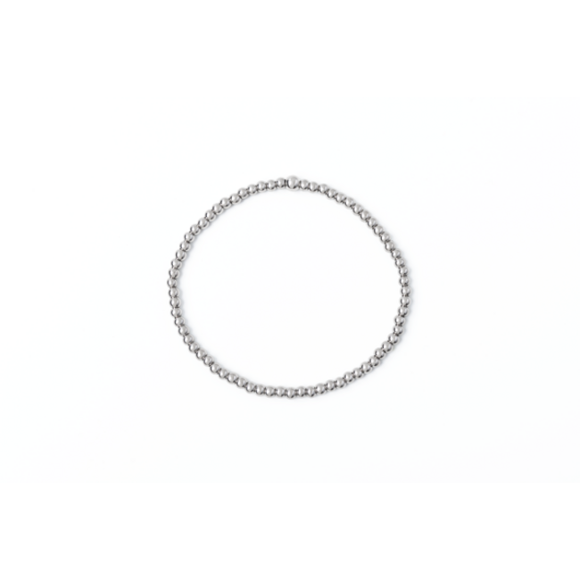 3mm Silver Stretch Bracelet