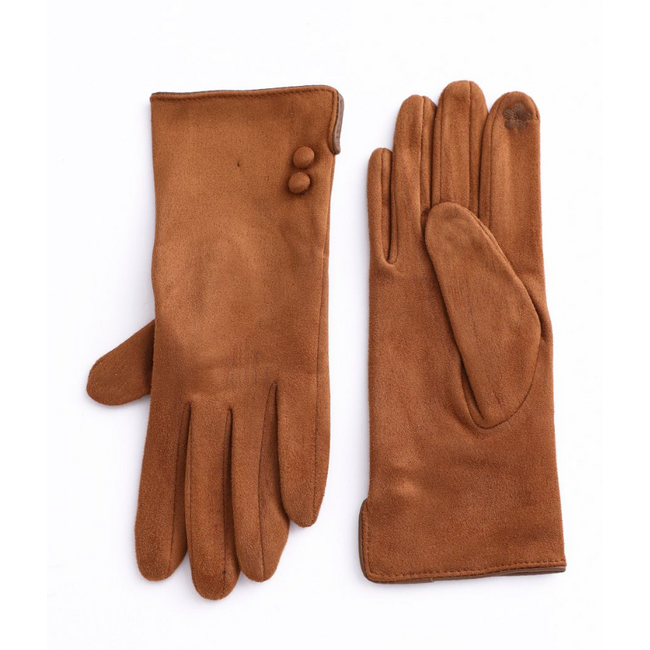 Faux Suede Texting Gloves