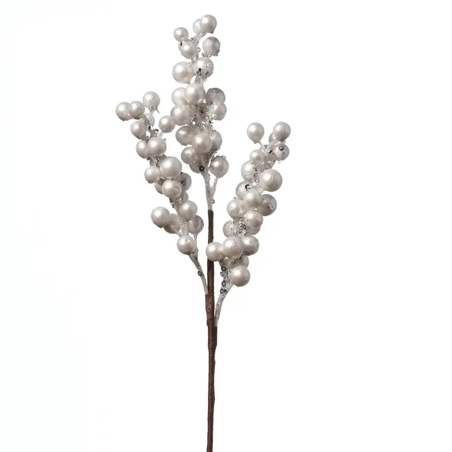 13" White Berry Pick