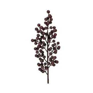 24" Chocolate Brown Glitter Berry Pick