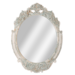 Oval Wall Mirror w/ Carved Scroll Detail