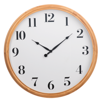 Wood Framed Wall Clock