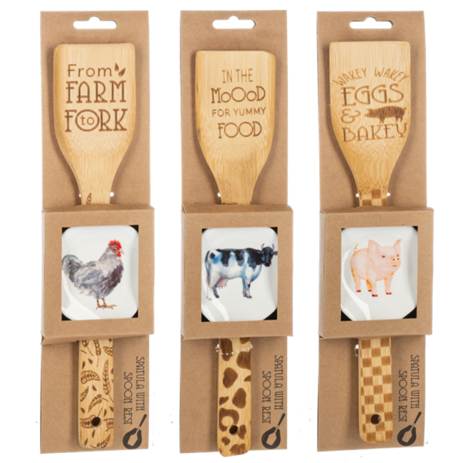 Spoon Rest & Spatula Set