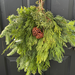22" Evergreen w/ Cones Swag