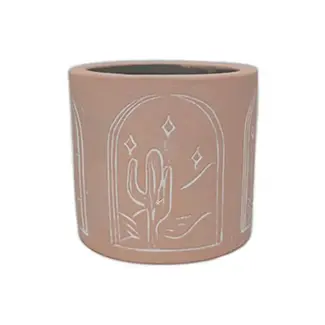 3" Pink Cactus Pot