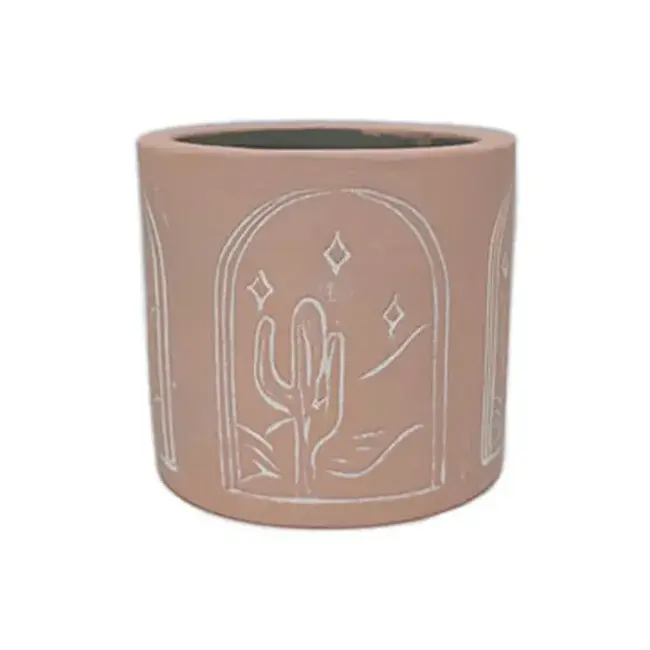 3" Pink Cactus Pot