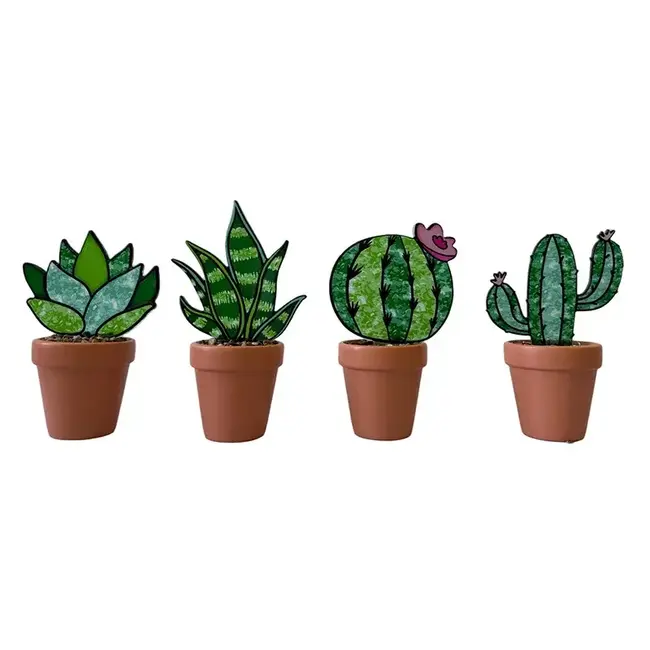 Cactus Suncatcher Asst