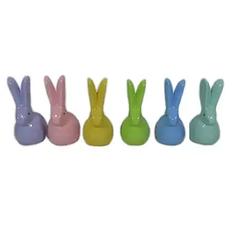 Ceramic Pastel Bunny Asst