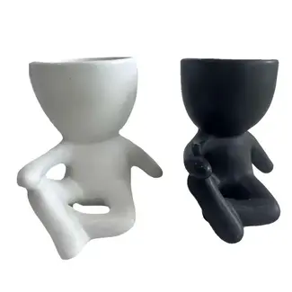 3" Sitting Person Planter