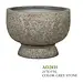 20" Grey Stone Short Pedestal Pot