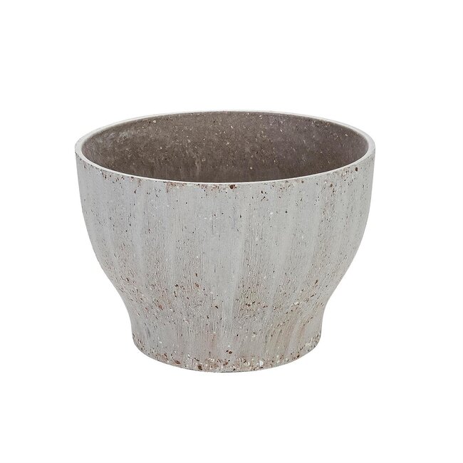 Hourglass Cement Finish Planter