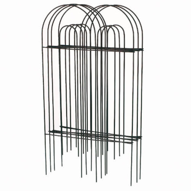 32"x8' Green Iron Folding Decorative Fence