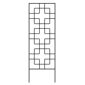 72" Zen Black Trellis