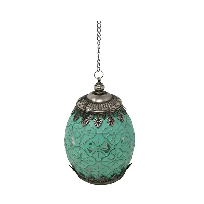 LED Turquoise Kalasin Lantern