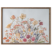 24x32" Framed Embossed Wildflower Wall Decor