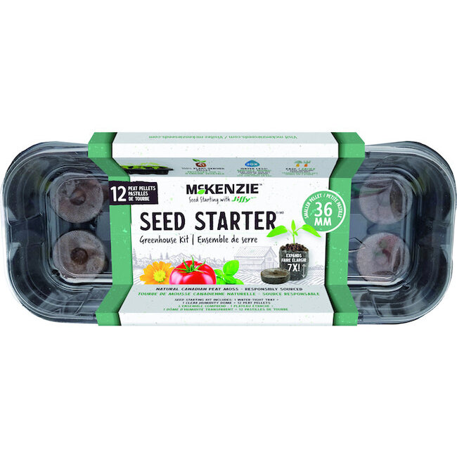 Seed Starter Greenhouse Kit 12 Cell Tray